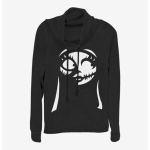 Nightmare Before Christmas Sally Cowl Neck Black Sweater Size XS